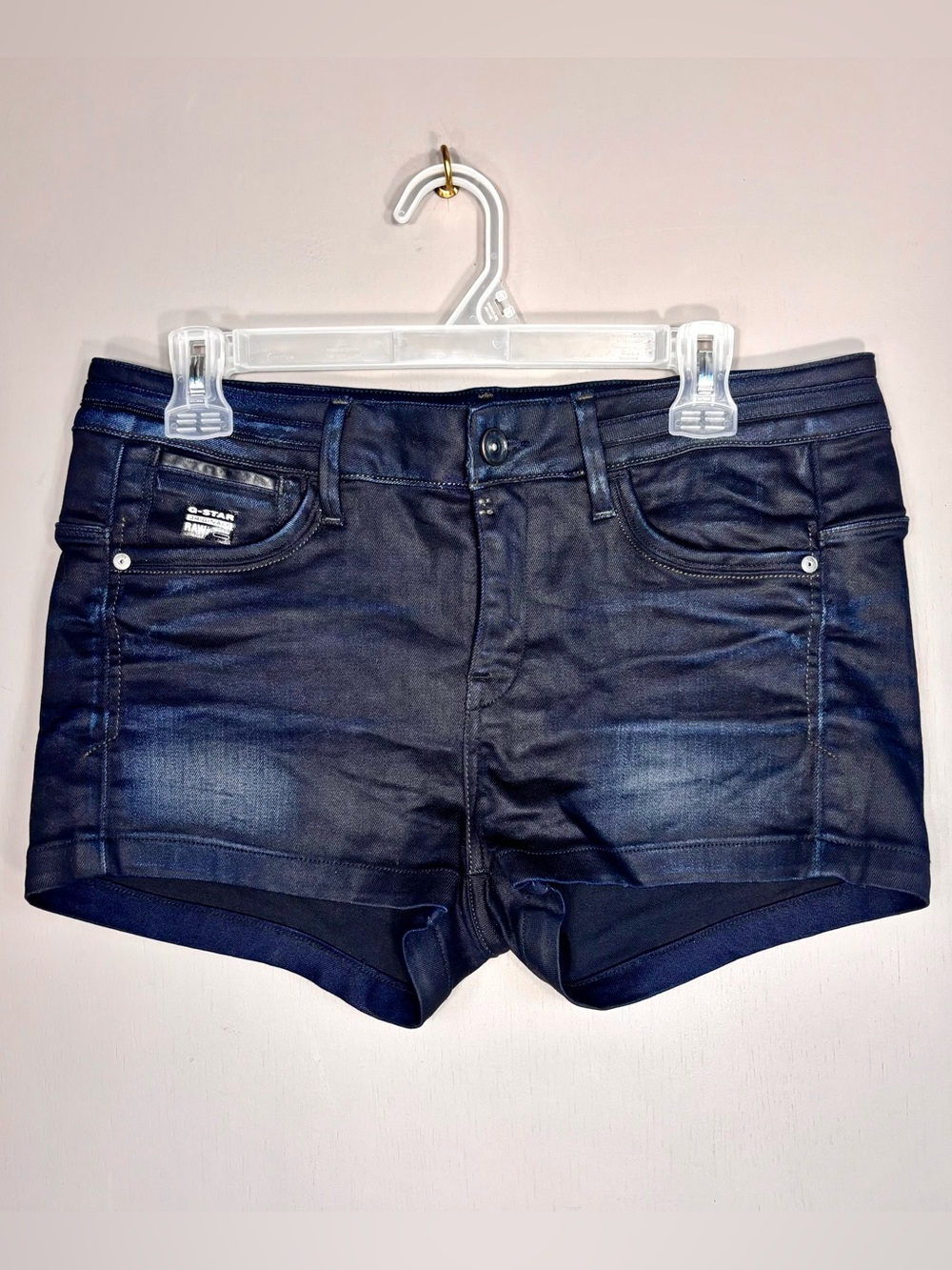 G-STAR RAW Dark Blue Denim Shorts
